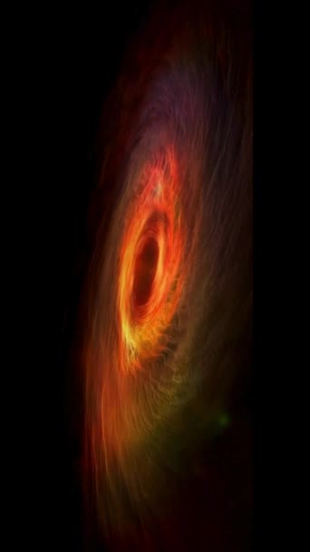 Czarna Dziura Kosmosie Przestrzeń Tło Abstrakcyjna Animacja — Wideo stockowe