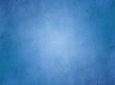 Parlak merkezi ile zarif, zengin mavi, grunge parşömen doku arka plan. 