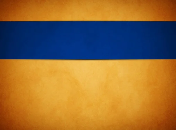 Ein Eleganter Goldener Grunge Hintergrund Mit Einem Satten Blauen Bannerband — Stockfoto