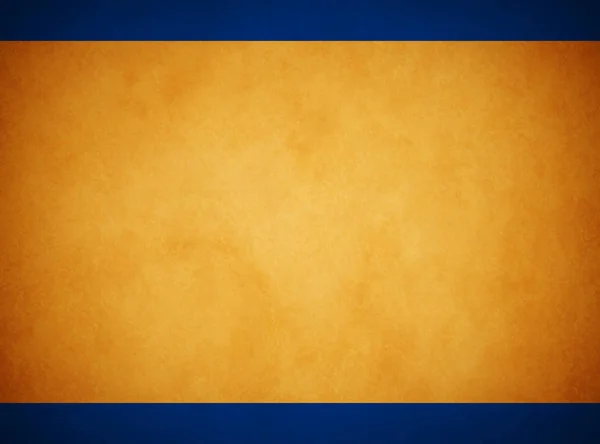 A rich gold parchment texture background with a rich blue textured header and footer.