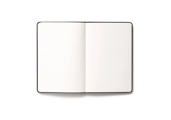 Blank Open Notepad Isolated White Background Royalty Free Stock Photos