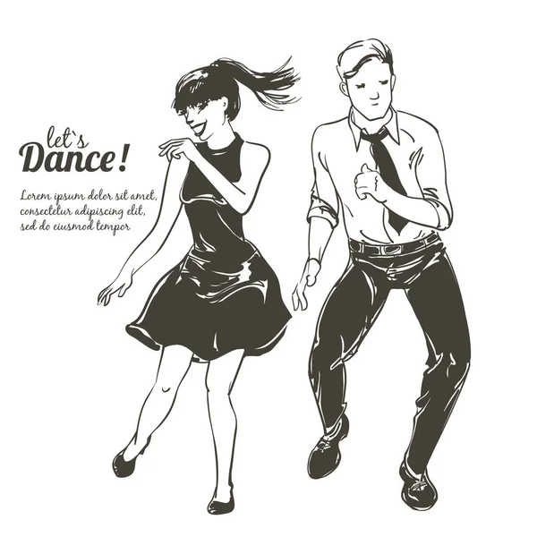 Dancing people Set — Stock Illustration Dancing people Set Vector Graphics