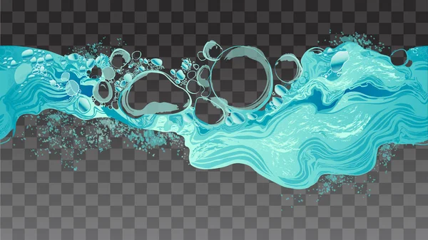 Water Patroon Geïsoleerde Achtergrond Creatieve Abstract Vector Textuur Ontwerp — Stockvector