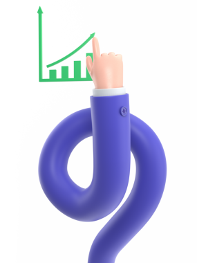 Mıknatıs tutan bir elin 3 boyutlu görüntüsü