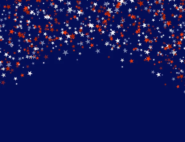 Rote Blau Weiße Sterne Mit Bogen Der Mitte Nationalflaggen Der — Stockvektor
