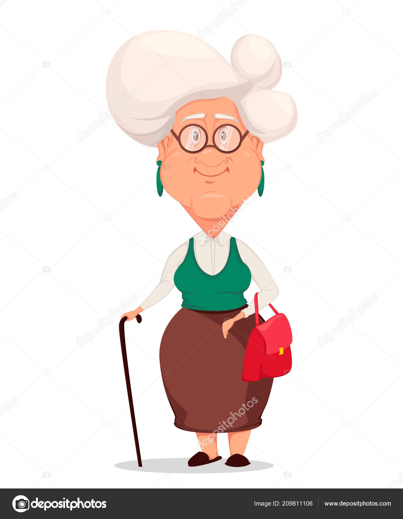 Grandmother Wearing Eyeglasses Silver Haired Grandma Cartoon Character Handbag Walking Stock Vector Image by ©VectorKIF #209811106 Grandmother Wearing Eyeglasses Silver Haired Grandma Cartoon Character Handbag Walking Stock Vector Image by ©VectorKIF #209811106
