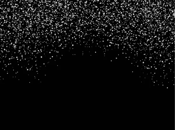 Neige Tombant Ciel Sur Fond Noir Résumé Contexte Modèle Paillettes — Image vectorielle