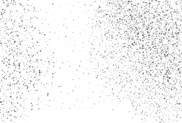 Pois Argentés Sur Fond Blanc Des Confettis Gris Étincelants Texture — Image vectorielle
