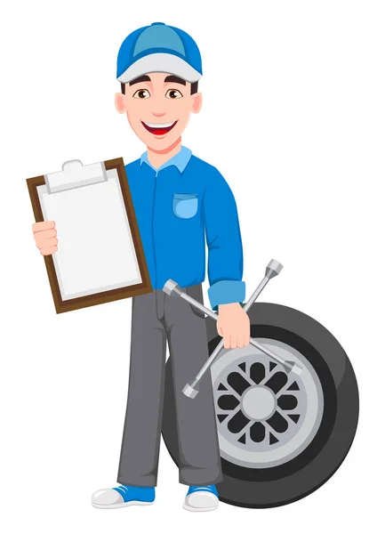 Car mechanic cartoon character Vector Art Stock Images | Depositphotos