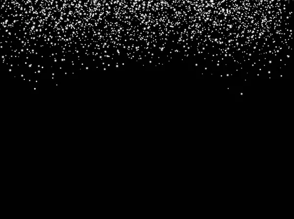 Neige Faite Points Blancs Étoiles Tombant Ciel Résumé Contexte Modèle — Image vectorielle