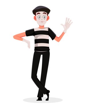 April Fool's Day. MIME çizgi film karakteri 