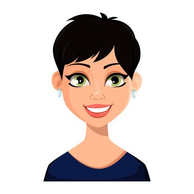 Güzel kadının yüz ifadesi 