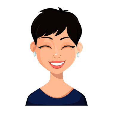 Güzel kadının yüz ifadesi 