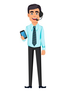 Yakışıklı kendine güvenen iş adamı kavramı