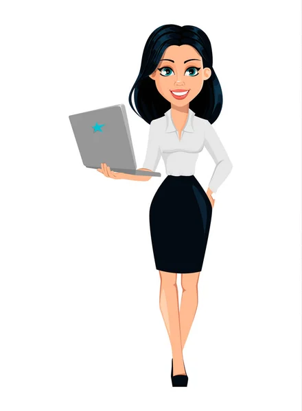 Young Office Manager With Her Business Accessories Vector Character –  eLearningchips