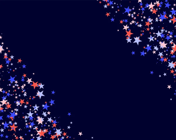 July 4th pattern made of stars — Stock Vector