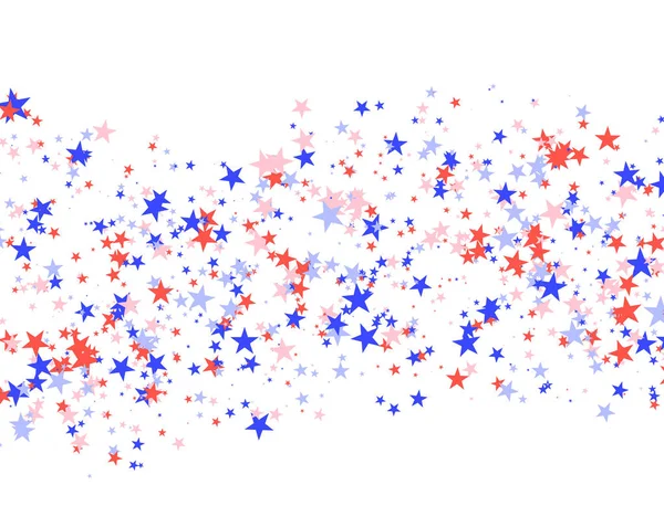 4 juillet motif fait d'étoiles — Image vectorielle