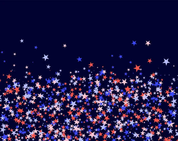 July 4th pattern made of stars — Stock Vector