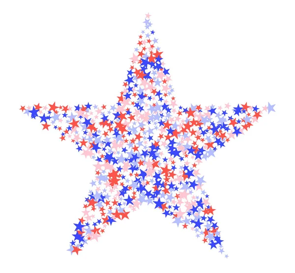 July 4th pattern made of stars — Stock Vector