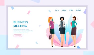 İş kadınları toplantıda