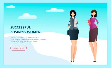 İki çizgi film başarılı iş kadınları