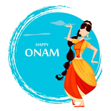 Mutlu Onam. Hintli kadın dans