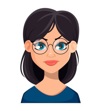 Güzel kadının yüz ifadesi