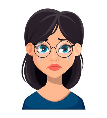 Güzel kadının yüz ifadesi