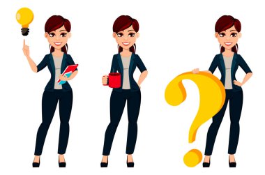 genç güzel iş kadını 