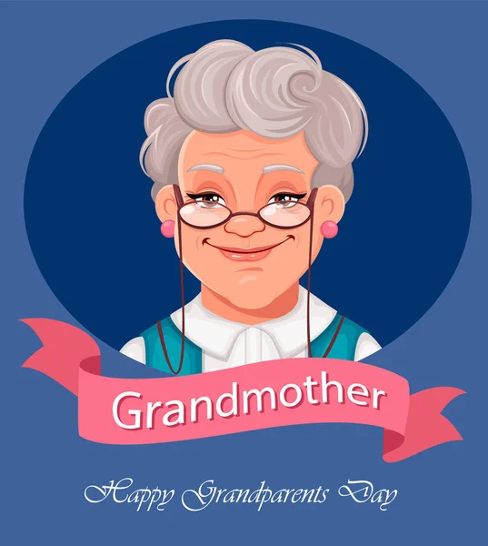 Ευτυχισμένη ημέρα παππούδων ευχετήρια κάρτα. — Διανυσματικό Αρχείο