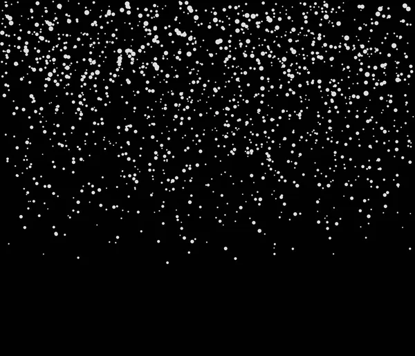 Des confettis tombants. Pois blancs tombant du ciel — Image vectorielle
