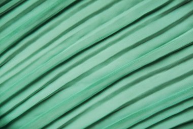 Yeşil georgette kumaşlar. Nane Pileli kumaş dokusu. 