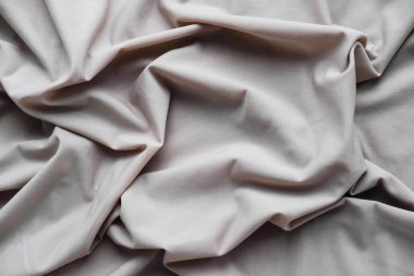 Kabarık pastel kumaş, Pileli. Gümüş malzeme Tekstil.