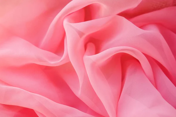 Georgette Rózsaszín Szövet Lila Textúra Hajtogatott Szövet — Stock Fotó