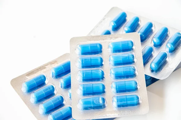 Píldoras Farmacéuticas Medicina Antibióticos Cápsula — Foto de Stock