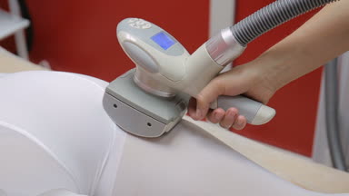 Anti selülit lpg Masaj, kozmetik klinik prosedürü olan kadın