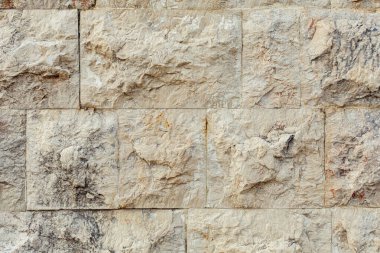 Arkaplan veya doku için büyük taş bir duvarın parçası