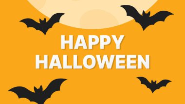 Yarasalı Cadılar Bayramı kartı