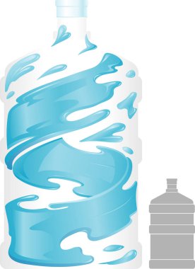 Soyut 5 galon su kabı