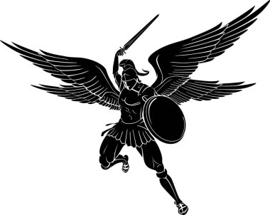 Başmelek Kılıç Vuruşu Ortaçağ Silueti