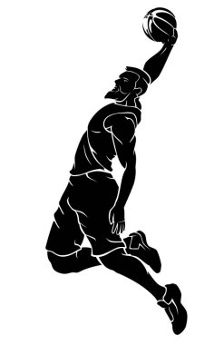 Basketbol Smaç Sakallı Oyuncu