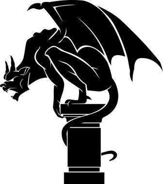 Yaya Siluetinde Gargoyle