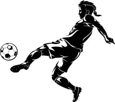 Futbolcu Sol Tekme, Gölge İllüstrasyonu