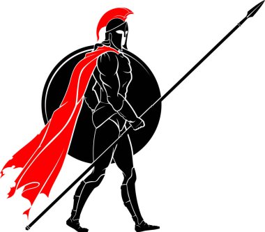 Spartalı Savaşçı Savaşa Yürüyor