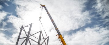 Endüstriyel inşaat işçisi çerçeveler