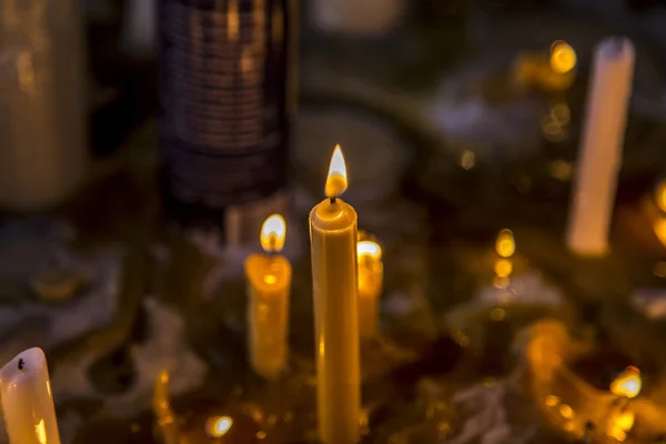 Candle Room Mystery Religion — Stock Photo, Image