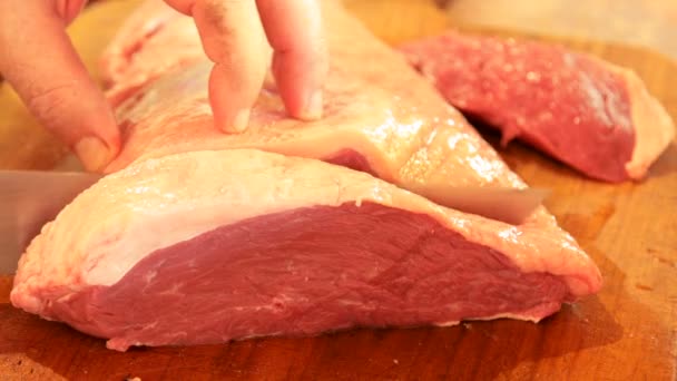 Picanha Mięsa Ogniu Brazil — Wideo stockowe