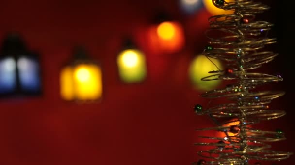 Natal tema fest december — Stockvideo