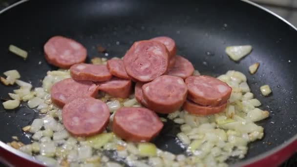巴西食物典型烹饪 — 图库视频影像
