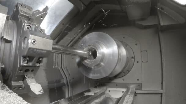 工业车床机械工作 — 图库视频影像